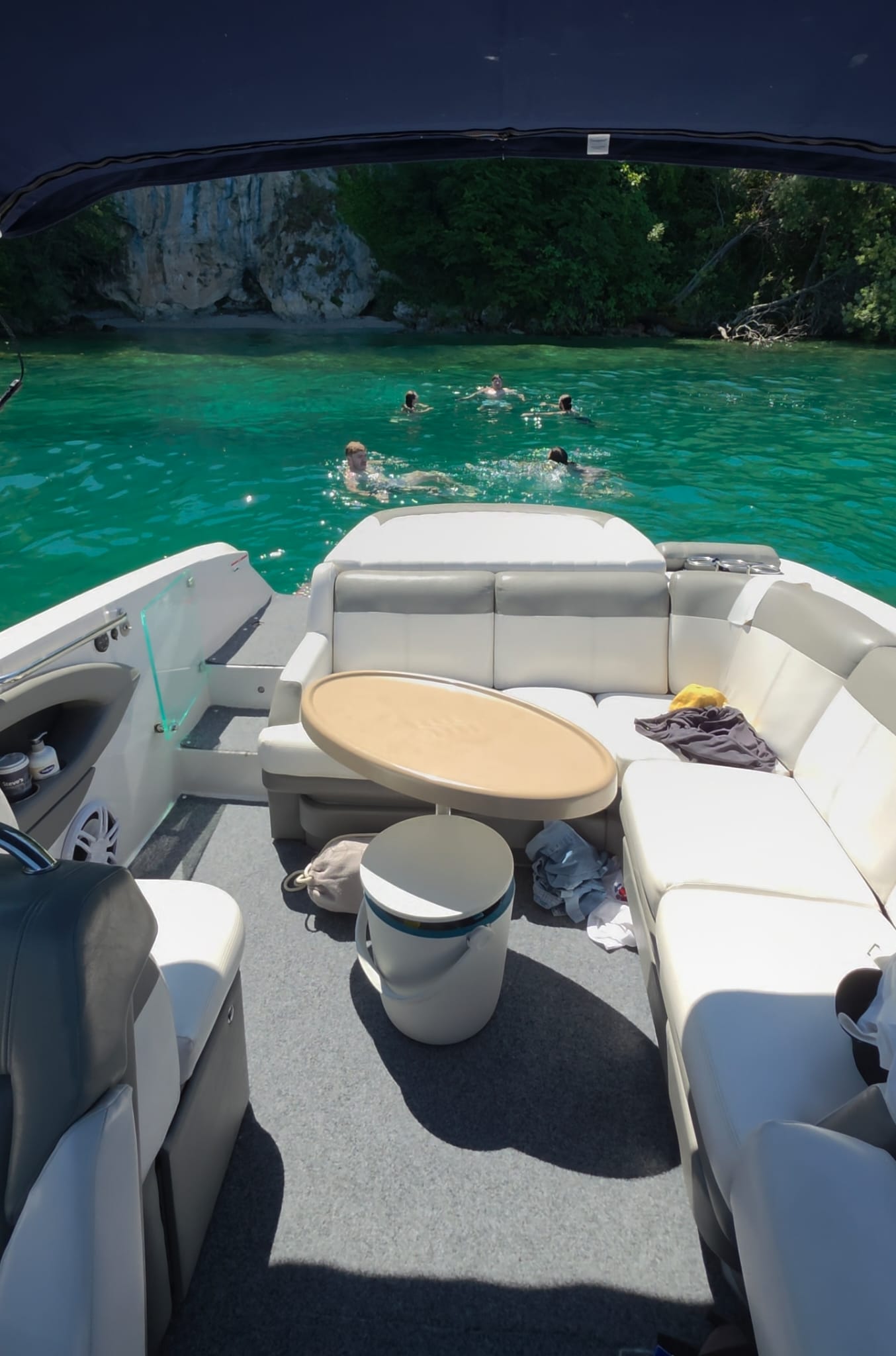 Chilling on the boat deck