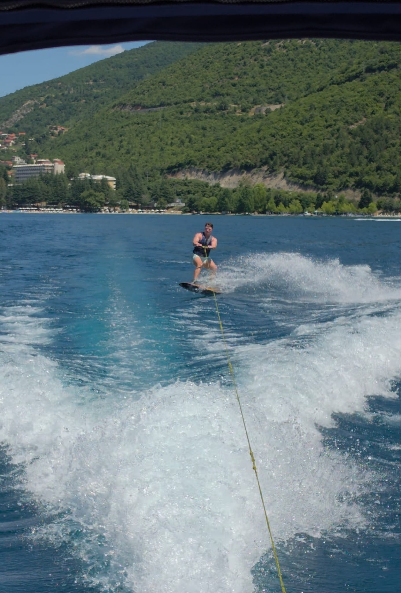 Wakeboard action shot